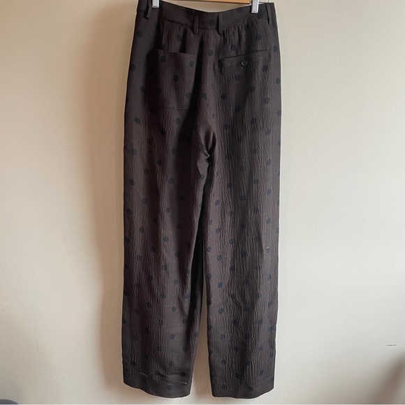 Creatures of Comfort semi sheer polka dot pants trousers fits size 6 brown - Picture 7 of 12